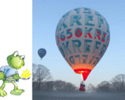 Ballonstart Ostersonntag mit Sonne