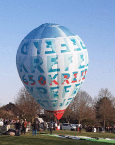 Ballonstart Ostersonntag abend 