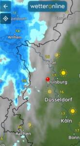 Regen kommt