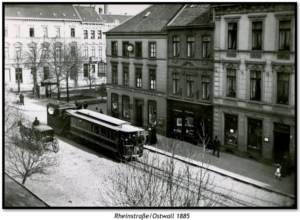 Historisches Bild Dampfbahn_Rheinstraße_1885