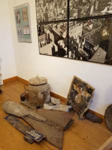 Ausstellungsraum Villa Merländer - Zerstörung durch Luftangriffe